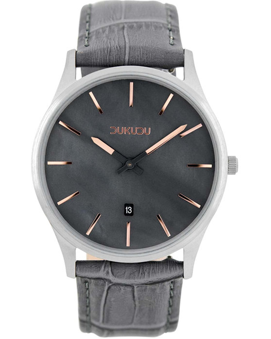 DUKUDU Olivia Grey Leather Strap