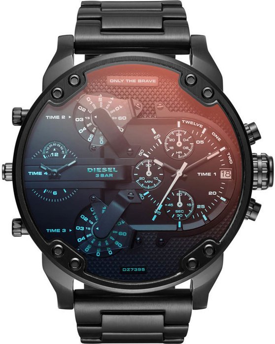 DIESEL Mr Daddy 2.0 Chrono Black Stainless Steel Bracelet