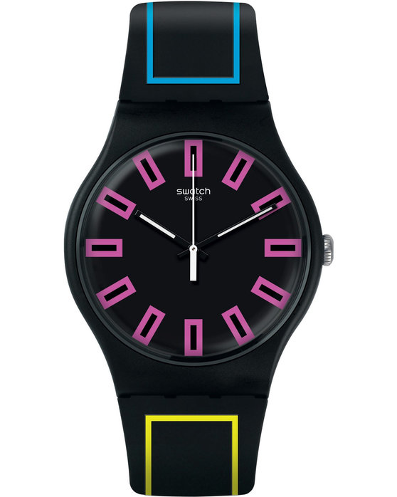 SWATCH Vibe Around The Strap Black Silicone Strap