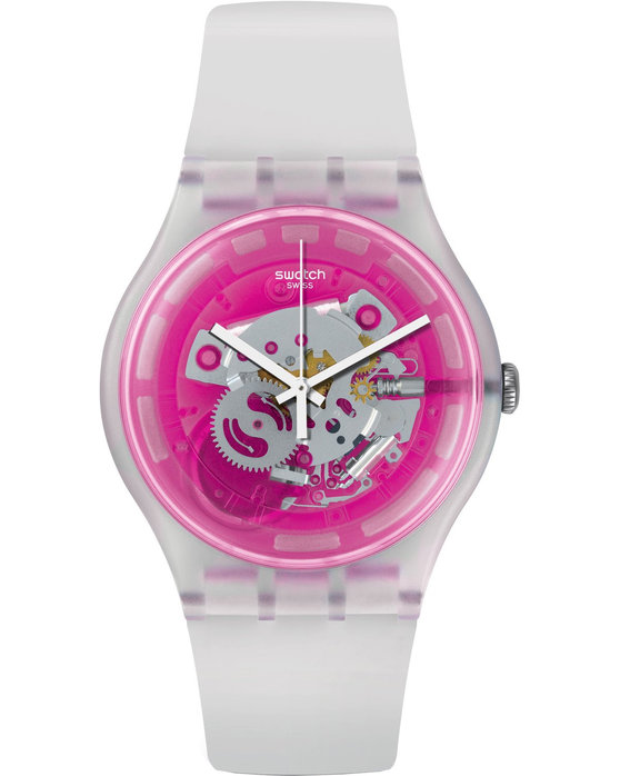 SWATCH Vibe Pinkmazing White Silicone Strap