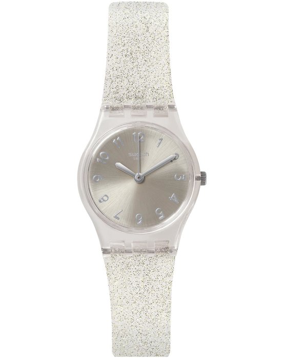 SWATCH Silver Glistar Too Multicolor Silicone Strap