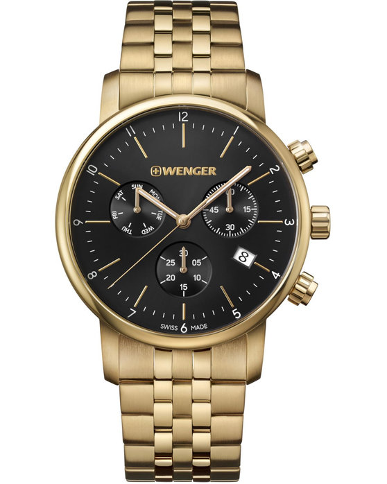 WENGER Urban Chronograph Gold Stainless Steel Bracelet