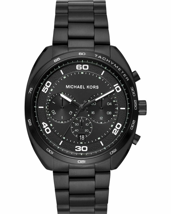 Michael KORS Dane Chronograph Black Stainless Steel Bracelet