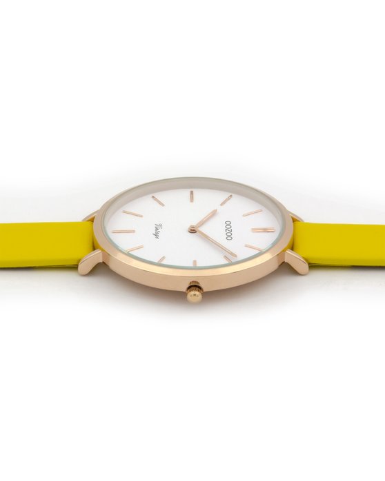 OOZOO Vintage Yellow Leather Strap