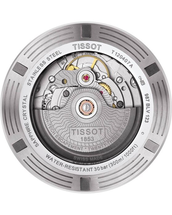 TISSOT T-Sport Seastar 1000 Powermatic 80 Black Rubber Strap