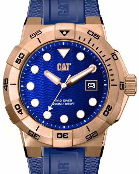 CATERPILLAR Shock Diver Blue Silicone Strap