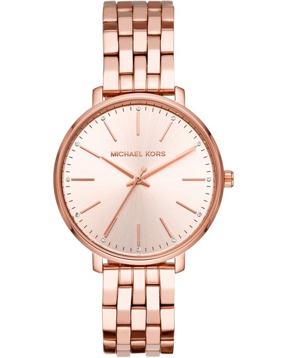 Michael KORS Pyper Crystals Rose Gold Stainless Steel Bracelet