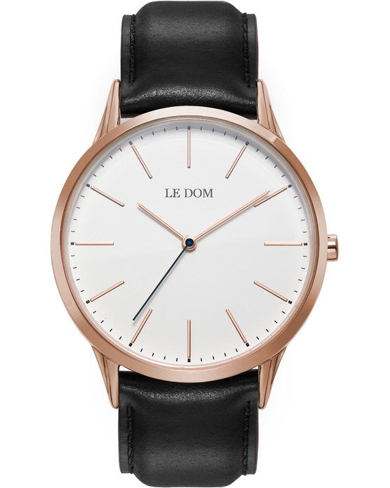 LEDOM Classic Black Leather Strap