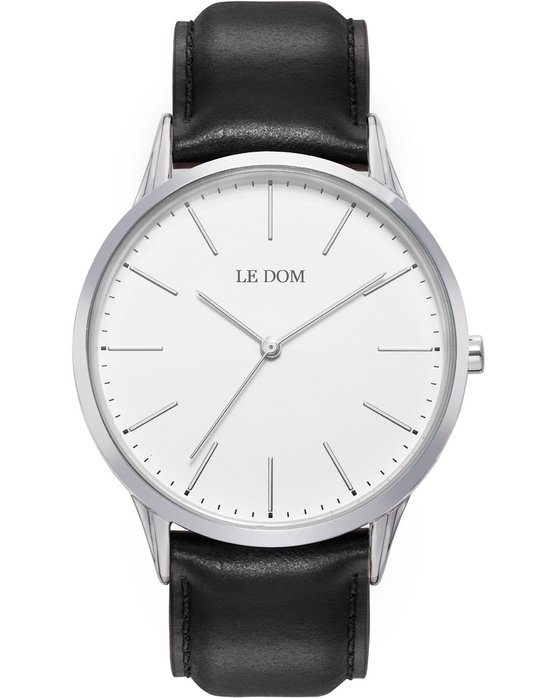 LEDOM Classic Black Leather Strap