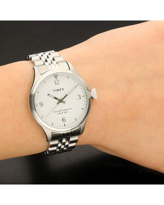 TIMEX Waterbury Silver Stainless Steel Bracelet