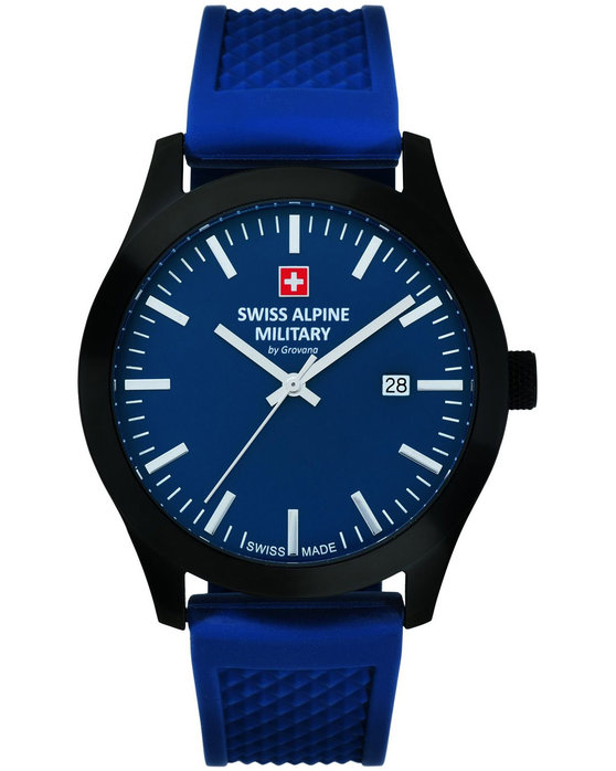 SWISS ALPINE MILITARY Combat Basic Blue Rubber Strap