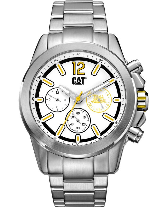 CATERPILLAR Twist up Chronograph Silver Stainless Steel Bracelet