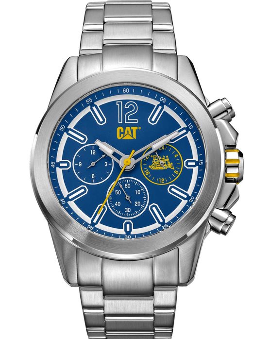 CATERPILLAR Twist up Chronograph Silver Stainless Steel Bracelet