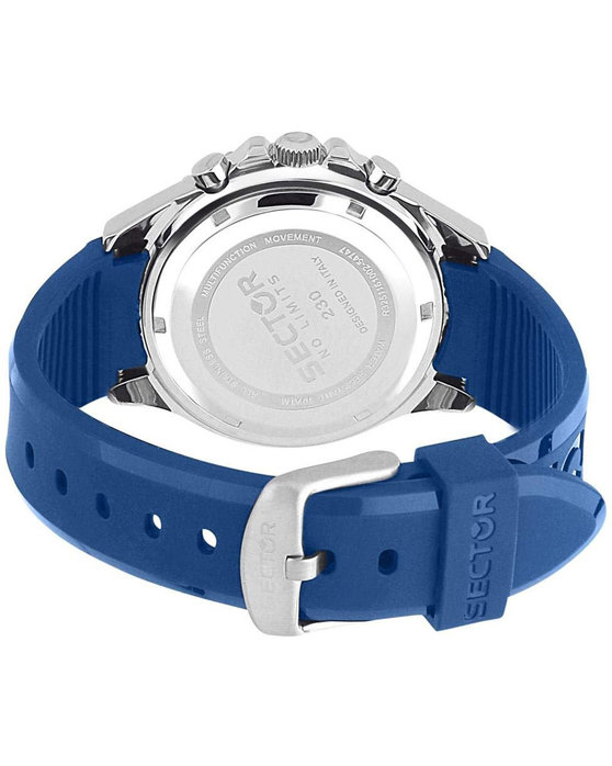 SECTOR 230 Blue Rubber Strap