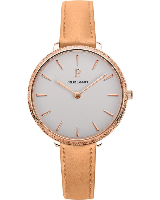 PIERRE LANNIER Caprice Beige Leather Strap