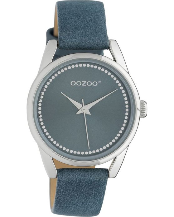 OOZOO Junior Blue Leather Strap (32mm)