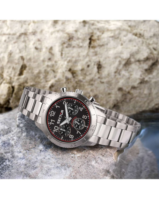 SECTOR 270 Chronograph Silver Stainless Steel Bracelet