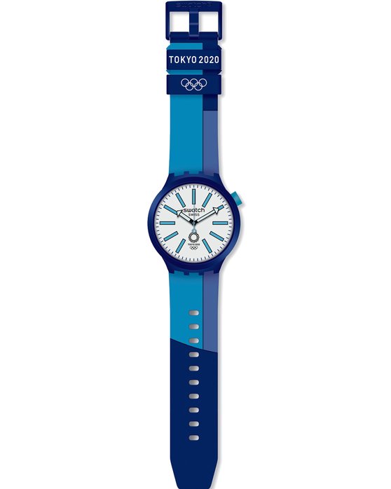 SWATCH BB AI Blue Silicone Strap