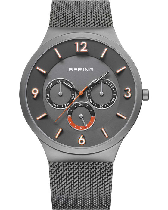 BERING Classic Grey Stainless Steel Bracelet