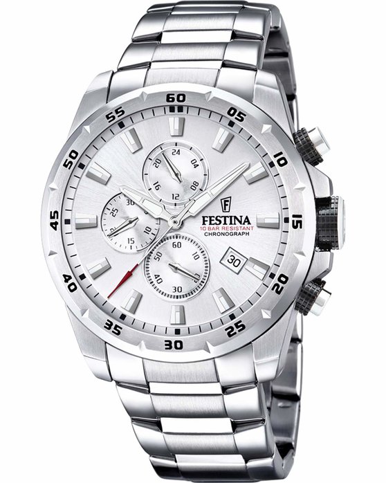 FESTINA Chrono Sport Chronograph Silver Stainless Steel bracelet