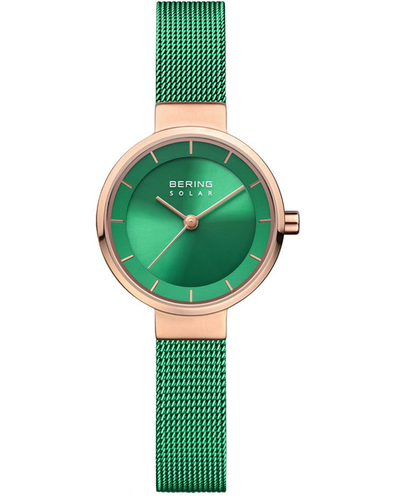 BERING Charity Solar Green Stainless Steel Bracelet