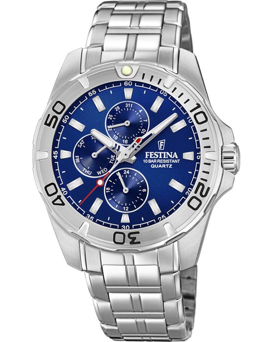 FESTINA Multifunction Silver Stainless Steel Bracelet