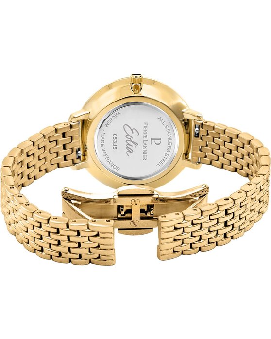 PIERRE LANNIER Eolia Crystals Gold Stainless Steel Bracelet