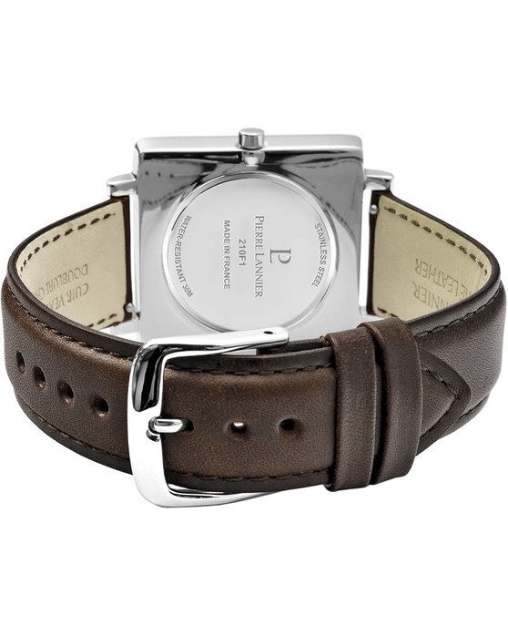 PIERRE LANNIER Lecare Brown Leather Strap