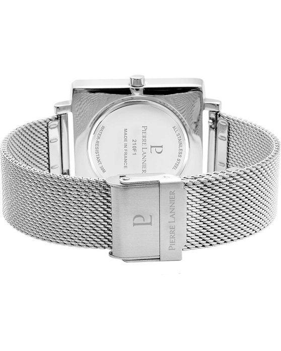 PIERRE LANNIER Lecare Silver Stainless Steel Bracelet