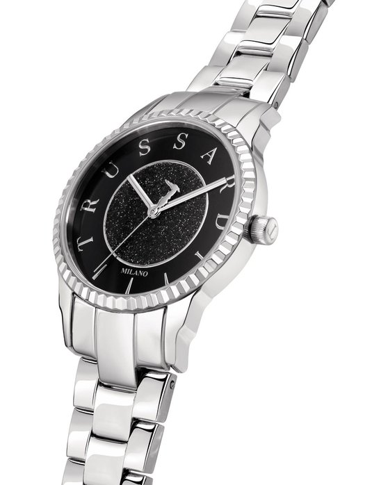 TRUSSARDI T-Bent Silver Stainless Steel Bracelet