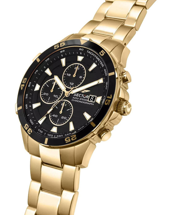 SECTOR ADV2500 Chronograph Gold Metallic Bracelet