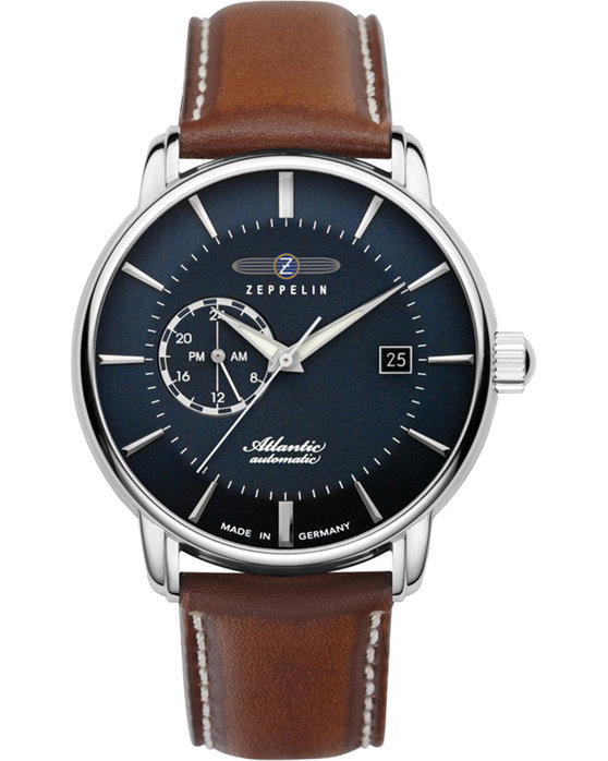 ZEPPELIN Atlantic Automatic Brown Leather Strap