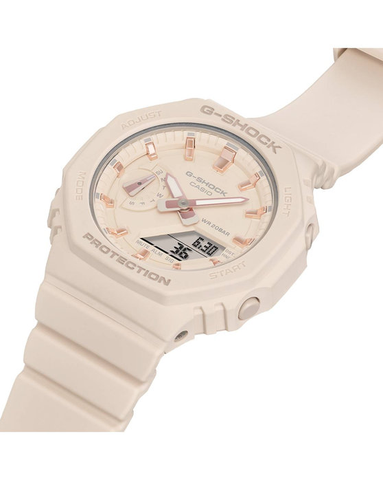 CASIO G-SHOCK Chronograph Beige Rubber Strap