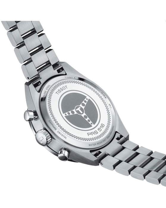 TISSOT PRS 516 Chronograph Silver Stainless Steel Bracelet