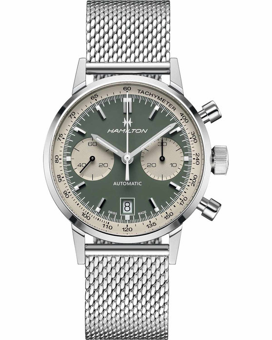 HAMILTON Intra-Matic Automatic Chronograph Silver Stainless Steel Bracelet