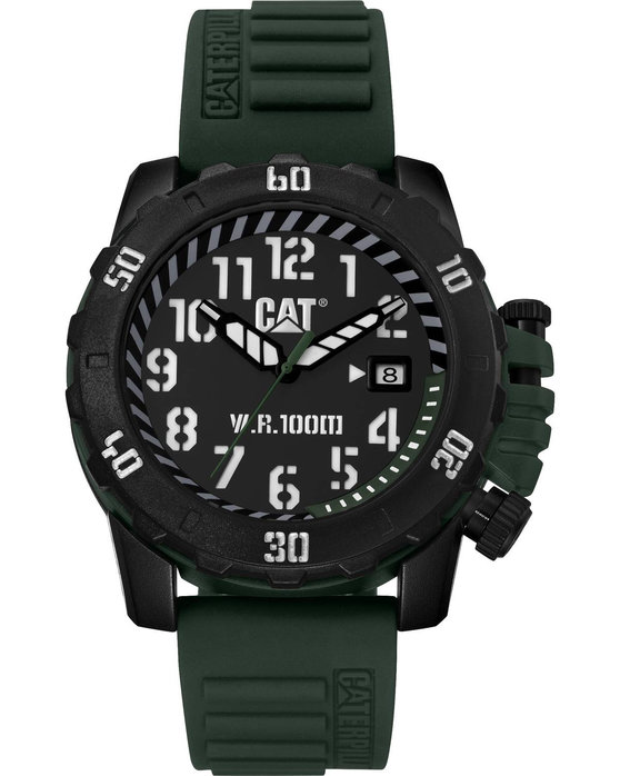 CATERPILLAR Barricade Green Silicone Strap