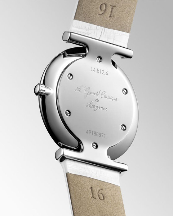 LONGINES La Grande Classique de Longines Diamonds White Leather Strap