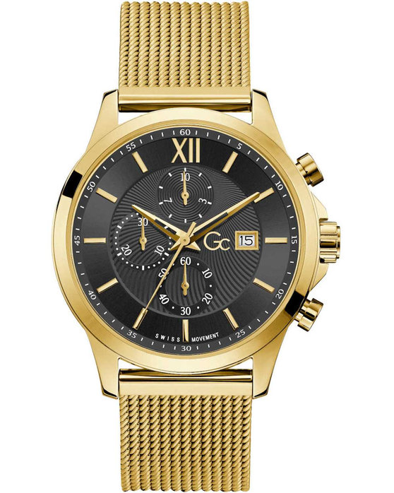 GUESS Collection Executer Chronograph Gold Stainless Steel Bracelet