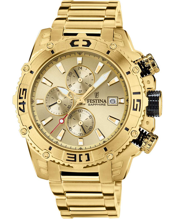 FESTINA Prestige Chronograph Gold Stainless Steel Bracelet