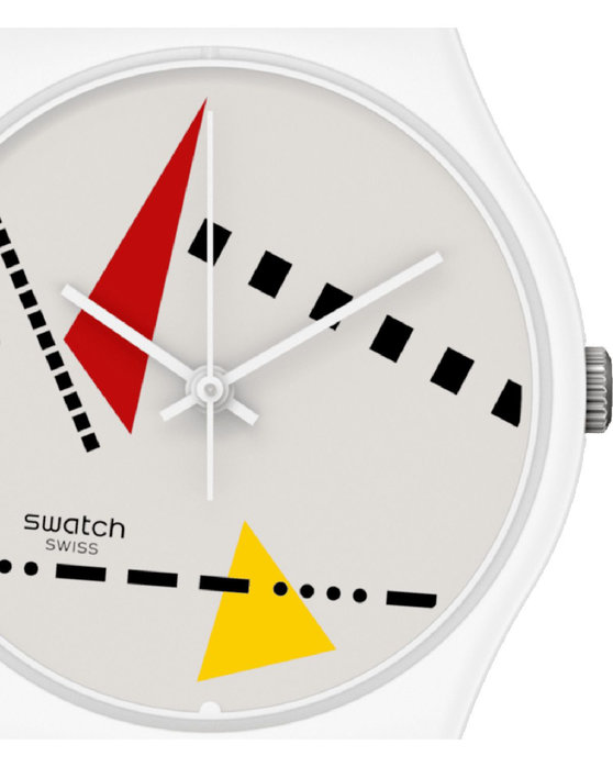 SWATCH 1984 Reloaded Hi Mem M White Bio-Sourced Material Strap