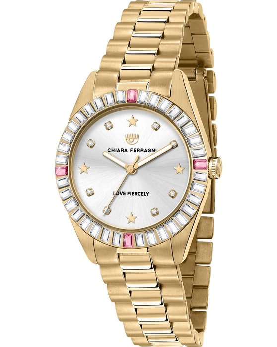 CHIARA FERRAGNI Everyday Zircons Gold Stainless Steel Bracelet