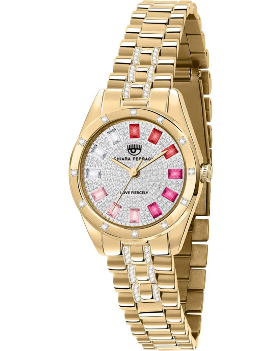 CHIARA FERRAGNI Everyday Zircons Gold Stainless Steel Bracelet