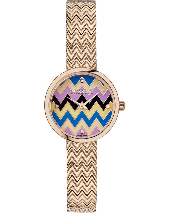 MISSONI Μ1 Rose Gold Stainless Steel Bracelet