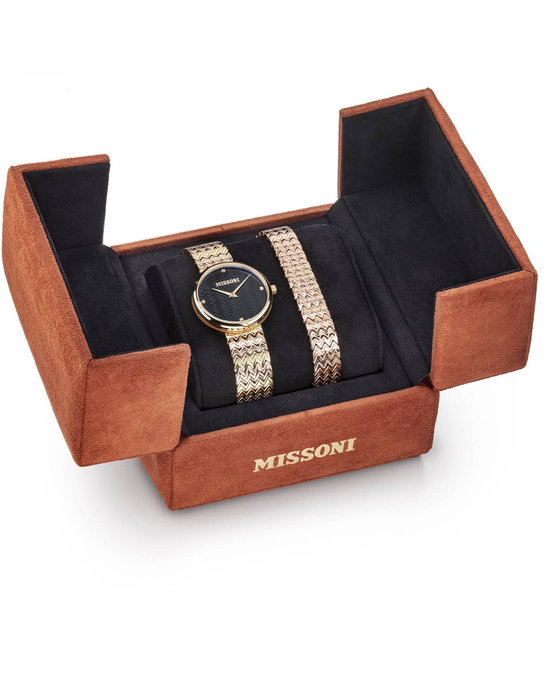 MISSONI Μ1 Two Tone Stainless Steel Bracelet Gift Set