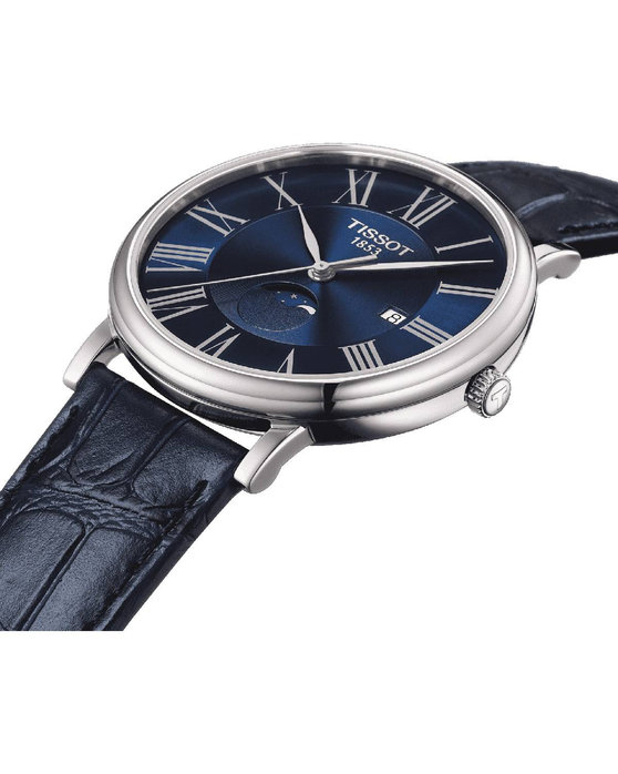 TISSOT T-Classic Carson Blue Leather Strap