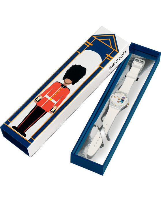 SWATCH Jubilee How Majestic White Silicone Strap