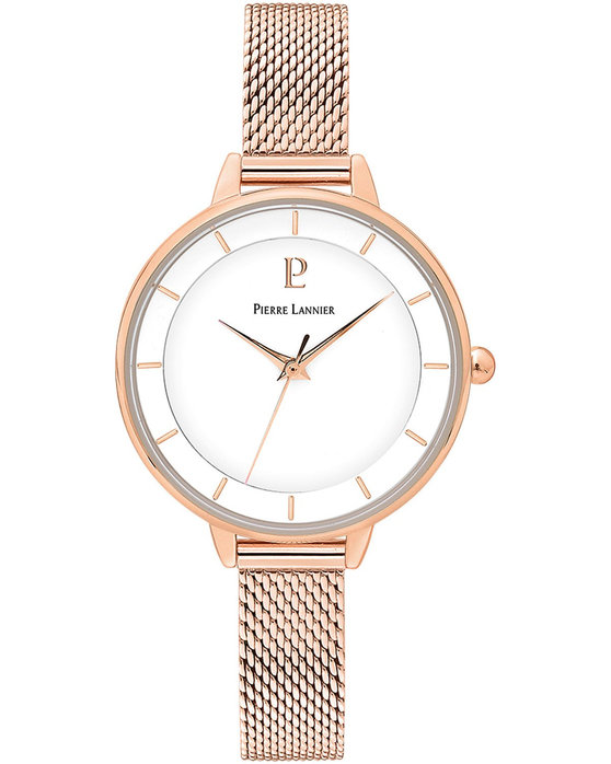 PIERRE LANNIER Asteroide Rose Gold Stainless Steel Bracelet