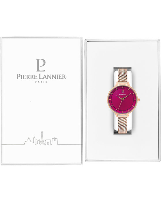 PIERRE LANNIER Asteroide Rose Gold Stainless Steel Bracelet