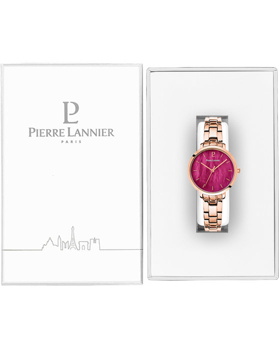 PIERRE LANNIER Aura Rose Gold Stainless Steel Bracelet