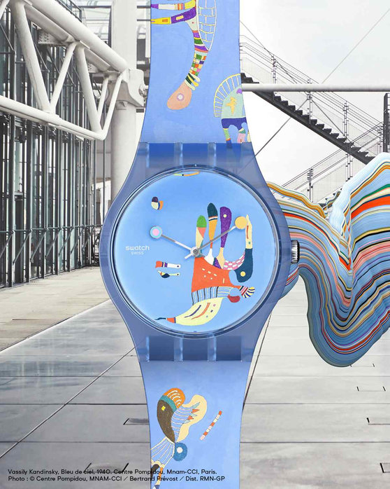 SWATCH X Centre Pompidou Blue sky by Vassily Kandinsky